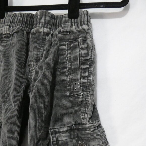 WOODLAND RUGGED WEAR | size 3 | Grey Corduroy Cotton Cargo Pants - Picture 5 of 16